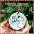 thumbnail image 3 of Funny Snowman Christmas Ornament 2025 – “Let Snow” Ornament, Holiday Tree Decoration, Funny Humorous Winter Gift - Xmas Hanging Decor, Secret Santa Present, Snowman Gift Ideas for Family undefined, 3 of 5