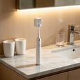 thumbnail image 4 of 10Pcs Wall Mounted Toothbrush Holder, Usloyux Bathroom Organizer Wall Mounted, No Drill Toothbrush Storage Rack, Adhesive Bathroom Wall Organizer for Toothbrush Holder, Bathroom Countertop Sink, 4 of 6