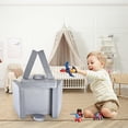 thumbnail image 2 of 10-Piece Children's Sofa Set, children's play sofa, children's sofa, playroom play sofa, modular children's sofa, which can stimulate children's imagination and logical thinking.(Grey), 2 of 7