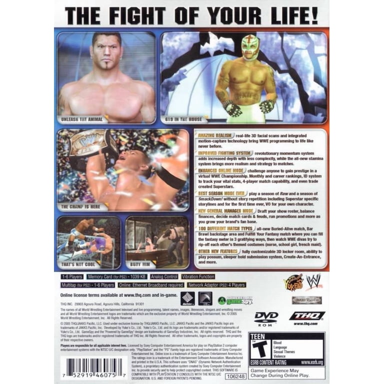 WWE Smackdown! Vs. Raw 2006 (PS2) [import anglais