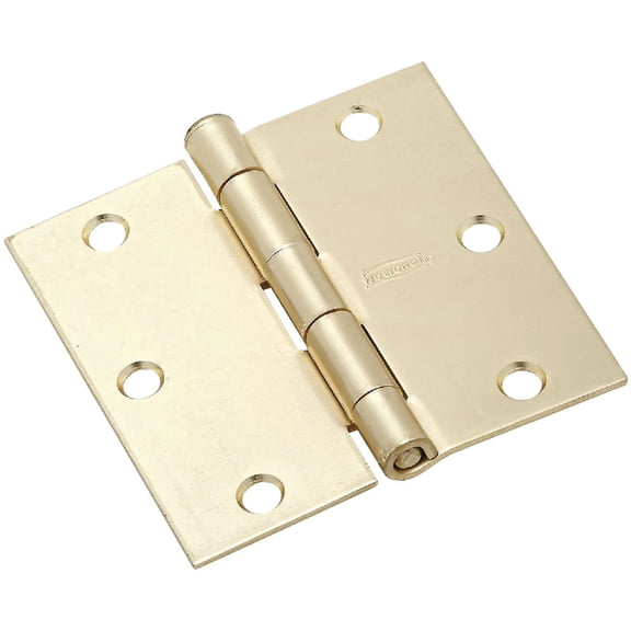 National Hardware 830332 V512 3-1/2 Hnge Sb N830-332 - Satin Brass - 3-1/2 in.