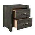thumbnail image 4 of Lexicon Edina 2-Drawers Contemporary Wood Nightstand in Dark Gray, 4 of 5