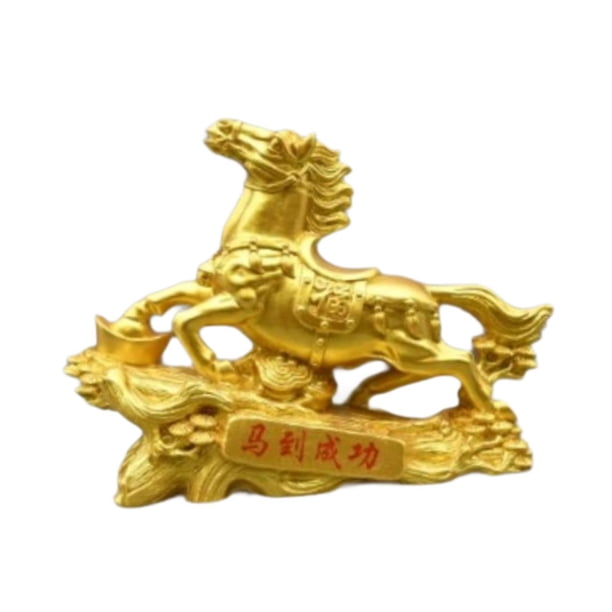 Figura de caballo rico de Feng Shui Figura de caballo de la riqueza Figura de caballo de Feng Shui hecha a mano Año del caballo B