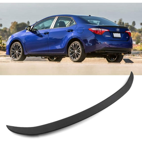 CCIYU Black ABS Rear Stylish Trunk Spoiler Wing Accessories for 2014-2017 for TOYOTA Corolla