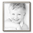 thumbnail image 2 of ArtToFrames 14x15" Silver with Stained Grey Picture Frame, Silver Wood Poster Frame, with Regular Glass and 2 (FBPL-4767), 2 of 7