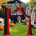 thumbnail image 1 of Cortina de gasa transparente de fondo, decorativa para tiendas, decoración de Halloween, 70 cm, 2 unidades, 1 of 7