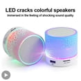 thumbnail image 2 of Mini Bluetooth Audio Portable Card Subwoofer Audio Led Light Up Wireless Speaker Suitable For Birthday Gifts, 2 of 12