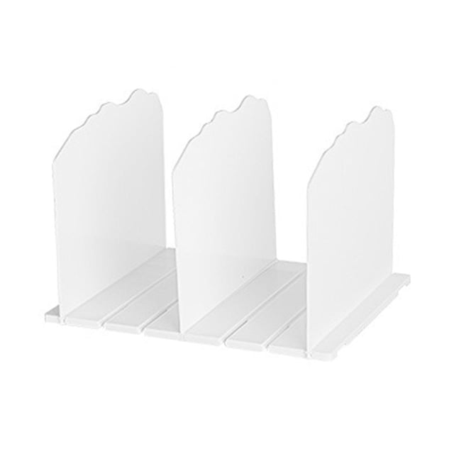 Rongfmy Shelf Divider Accessory for Kitchen, Office, Pantry Closet Organizer Divider 3 rows and white