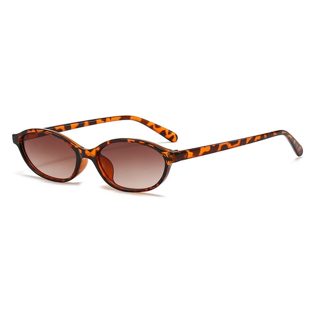 Lunettes de Soleil Rétro à Monture Ovale Lunettes Tendance pour Hommes et Femmes