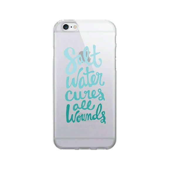 OTM Prints Clear Phone Case, Salt Water Cures Aqua - iPhone 6/6s/7/7s