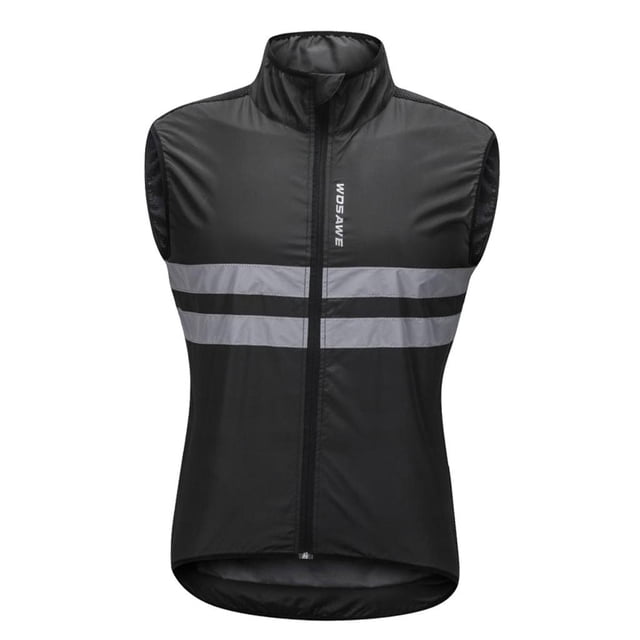 Chaleco Reflectante de Seguridad Sin Mangas Cortavientos para Ciclismo Nocturno MTB Carretera Bicicleta de Montaña Montar Correr Senderismo Pesca XXXL Macarena Chaleco de ciclismo