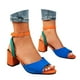 thumbnail image 2 of MKLEKYY Sandalias de Plataforma para Mujer, Estilo Europeo y Retro, de Comercio Exterior, de Talla Grande, Huecas, Ligeras, Con Suela Suave, Informales, Sandalias, 2 of 4