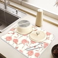thumbnail image 6 of Ryvnso Beautiful Roses Flowers-i3 Dish Drying Mat for Kitchen Countertop 16x18 Small Dish Pad Drainer Rack Dish Sink Mats, 6 of 7