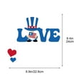 thumbnail image 2 of Tyidzon 2Pc Independence Day Door Corner Decor, Patriotic Wooden Door Frame Decor 4th of July Decorations Independence Day Wooden Ornament for Party Home Decor, 2 of 7