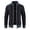 Navy Blue, variant on comerut Winter Coat Knit Plush Contrast Colors Patchwork Breathable Thicken Long Sleeves Plus Size Stand Collar Plush Warm Autumn Coat Winter Clothes