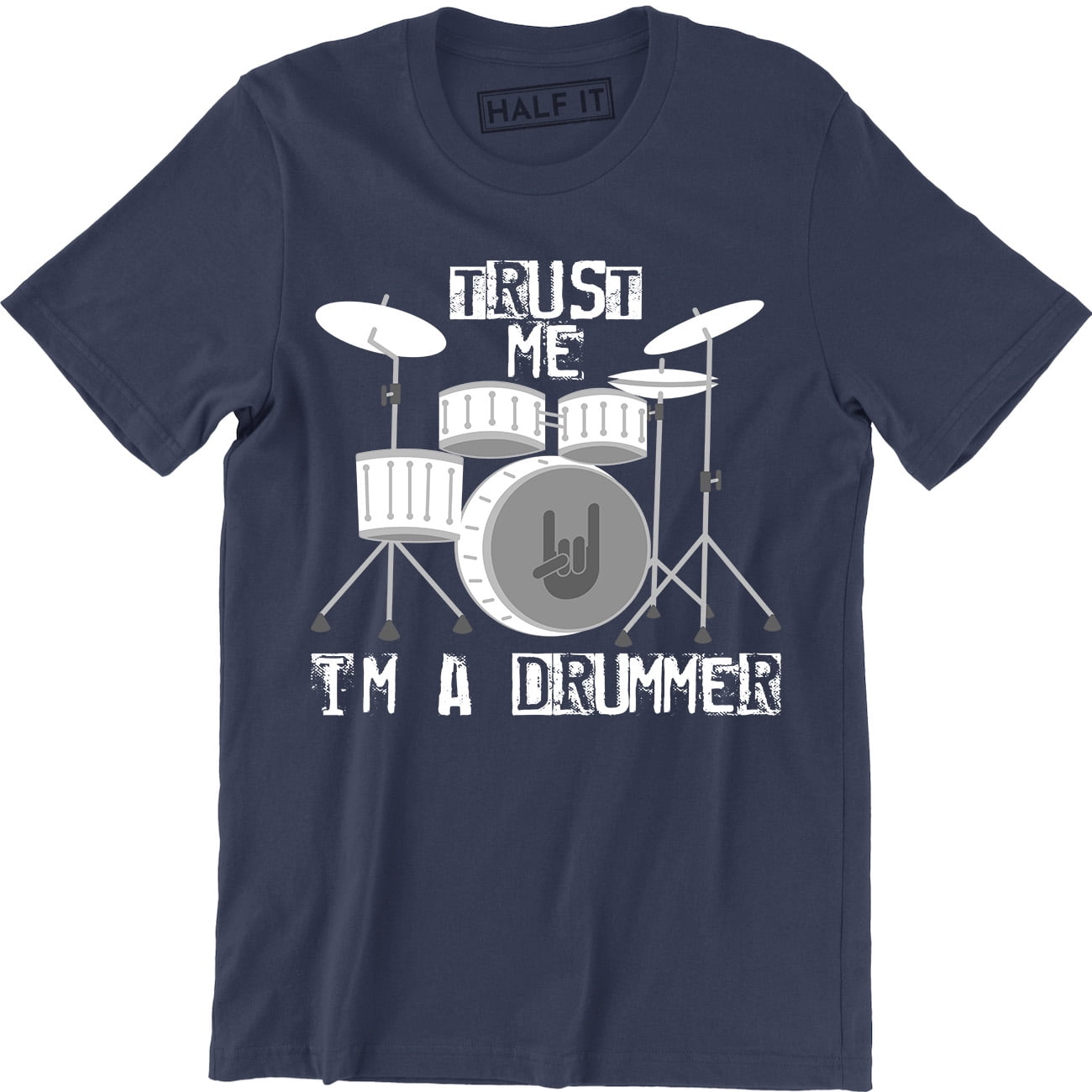 Boys Girls Kids Musician Band Music Clothing Unisex Kids Clothing Tops & Tees T-shirts Graphic Tees Trust Me I'm A Drummer Organic Cotton T-Shirt 
