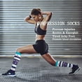thumbnail image 3 of 7 Pairs Medical Sport Compression Socks - 15-20mmhg Graduated Knee-High Support for Men & Women, Ideal for Soccer, Running, and Nurses, 3 of 8