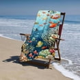 thumbnail image 4 of PHYHOO Cartoon Ocean Fish Sand Free Microfiber Beach Towel Lightweight Oversized Quick Dry for Kids &amp; Adults for Swimming, Pool, Camping, Yoga, Traveling Essentials 30x60in, 4 of 8