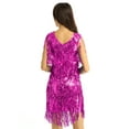 thumbnail image 2 of CHICTRY Womens Sparkling Sequins Tassels Latin Dance Dress Rumba Ballroom Costume, 2 of 7