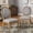 Grey, variant on iNSPIRE Q Amadell Round French Country Reclaimed Natural Finish Linen Dining Chair, Grey (Set of 2)