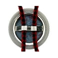 thumbnail image 2 of Round Kyanite  Cabochon Silver Mesh Bolo Tie Cord Tips EPBT181/11124, 2 of 2