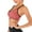 Watermelon Red, variant on Women's Seamless Sports Bra Medium Support Bras Paded Racerback Support for Gym Workout Activewear Fitness Yoga Bra