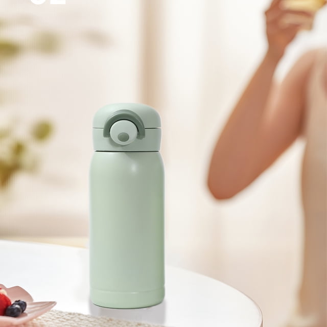 Vaidha Gobelet Isotherme en Acier Inoxydable 304 Portable à Double Couche, Gobelet à Vide à Ressort, Grande Valeur, Mini, pour Étudiants, Gobelets de Poche