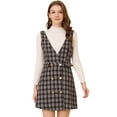thumbnail image 1 of Falda de Tirantes Allegra K Oficina Cuadros Marrón S, 1 of 6
