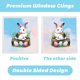 thumbnail image 4 of Xihbxyly Pegatina para Ventana de Conejito de Pascua, Diseño de Conejo y Globo Colorido, Material Translúcido de Pvc, Decoración para Vidrio y Puerta, Ideal para Fiestas de Pascua o Cumpleaños, Juego, 4 of 7