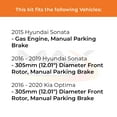 thumbnail image 3 of MAX Advanced Brakes - Brake Kit For 2015-2019 Hyundai Sonata (MPB) | Carbon Ceramic Brake and Rotor Kit Front and Rear | Daily Driving OE Replacement Brake Rotors, 3 of 10