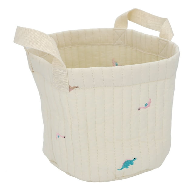 CUBO DE ALMACENAMIENTO DE ALGODÓN MULTIFUNCIONAL DE GRAN Capacidad para Pañales, Pañuelos, Ropa, Juguetes, Cesta de Almacenamiento de Ropa de Cama de Bebé Beige