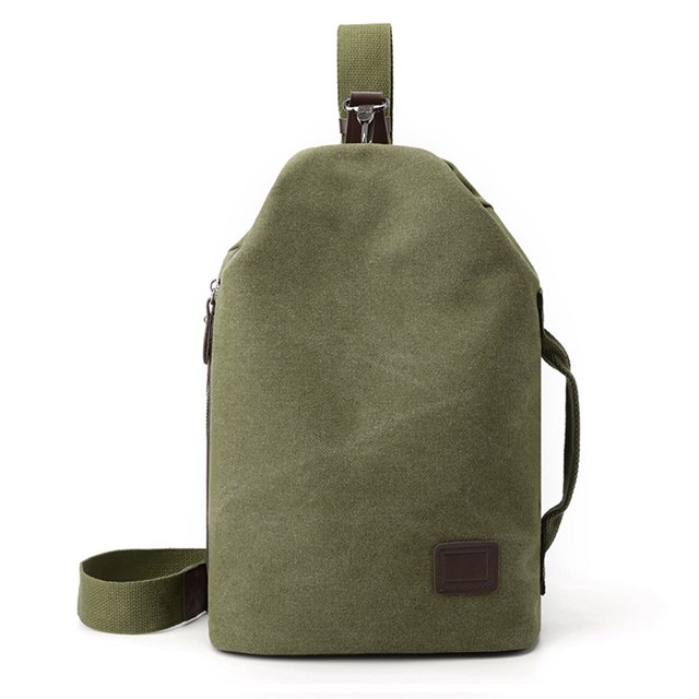 Bolso bandolera de lona - Mochila bandolera pequeña Mochila informal para el hombro para hombres y mujeres