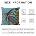 thumbnail image 5 of Pillowcase Pillow Cover Set Butterfly Flower Pillow Case Sham Zippered Body, 5 of 5