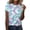 Multicolour1, variant on Wang6 Womens Plus Size Short Sleeve Graphic Tees Causal Sparkle Fish-Scale Printed Tshirts Summer Loose Fit Crew Neck Tops Shirts Multicolour1 XL