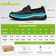 thumbnail image 3 of OrthoComfoot Mens Lace up Shoes, Casual Canvas Loafers with Arch Support, Comfortable Deck Shoe for Extra Cushioning and Pain Relief, 3 of 6