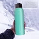 thumbnail image 3 of Termo Hidranur de Acero Inoxidable 32 oz (946.35 ml), con 3 Tapas Herméticas y 2 Popotes, Turquesa, 3 of 5