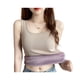 thumbnail image 1 of Minnieouse Ropa interior térmica de algodón para mujer, deportes al aire libre, esquí, Snowboard, chaleco cálido sin costuras para esculpir el Camisetas sin mangas Caqui, 1 of 6