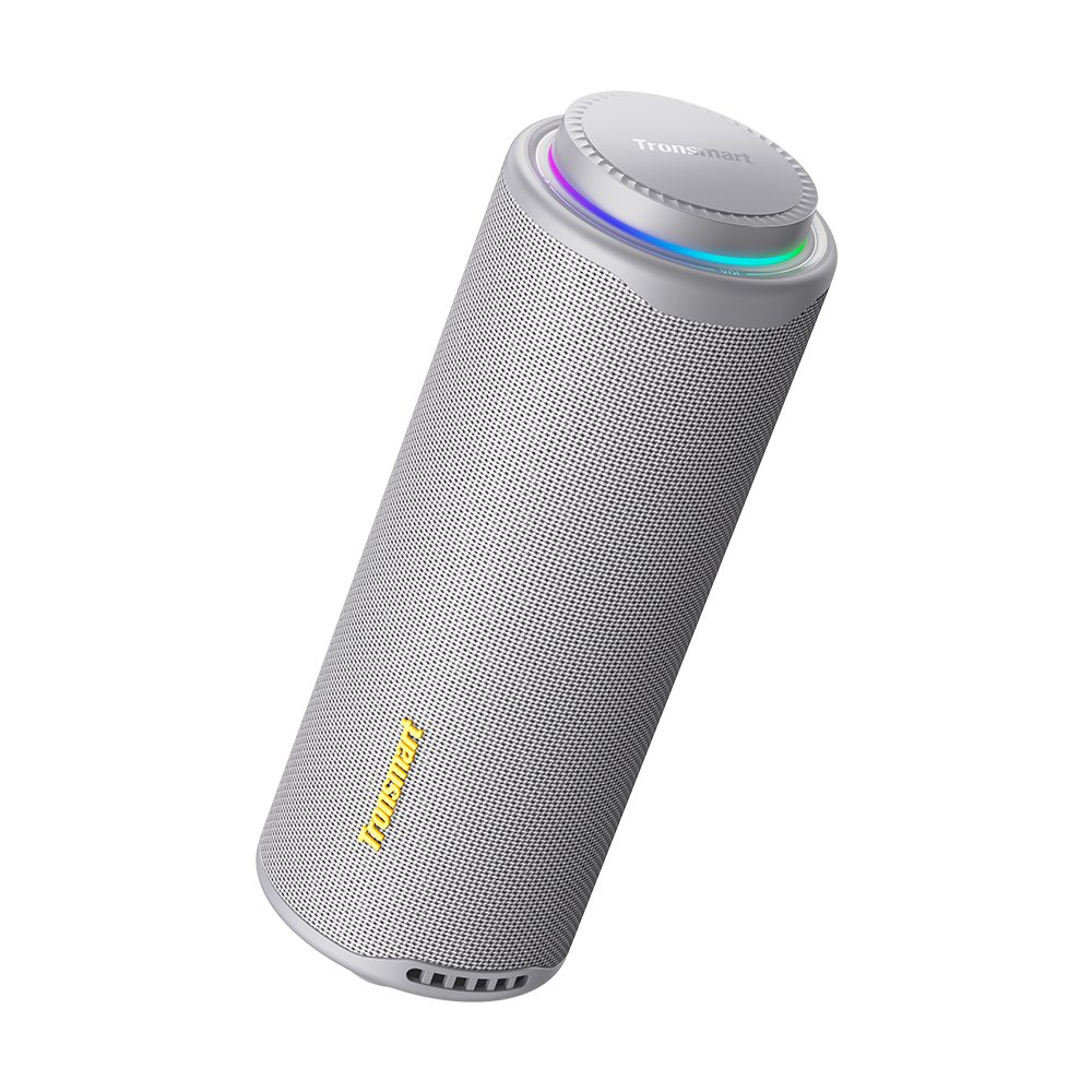 Tronsmart T8 Portable Bluetooth 5.3 Speaker, 40W 360° Surround Deep Bass, TWS, Custom EQ & RGB, IPX7 Waterproof, 18H for Outdoor - Black