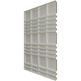 thumbnail image 4 of Ekena Millwork 19 5/8"W x 19 5/8"H Stacked EnduraWall Decorative 3D Wall Panel, UltraCover Satin Blossom White (Covers 2.67 Sq. Ft.), 4 of 6