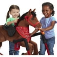 Radio Flyer, Chestnut Plush Interactive Riding Horse with Sounds, Ride