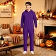 thumbnail image 4 of Men's Jumpsuit Loose Fit One Piece Lounge Wear, Lightweight Breathable Overalls For Everyday Comfort And Mobility, 4 of 7
