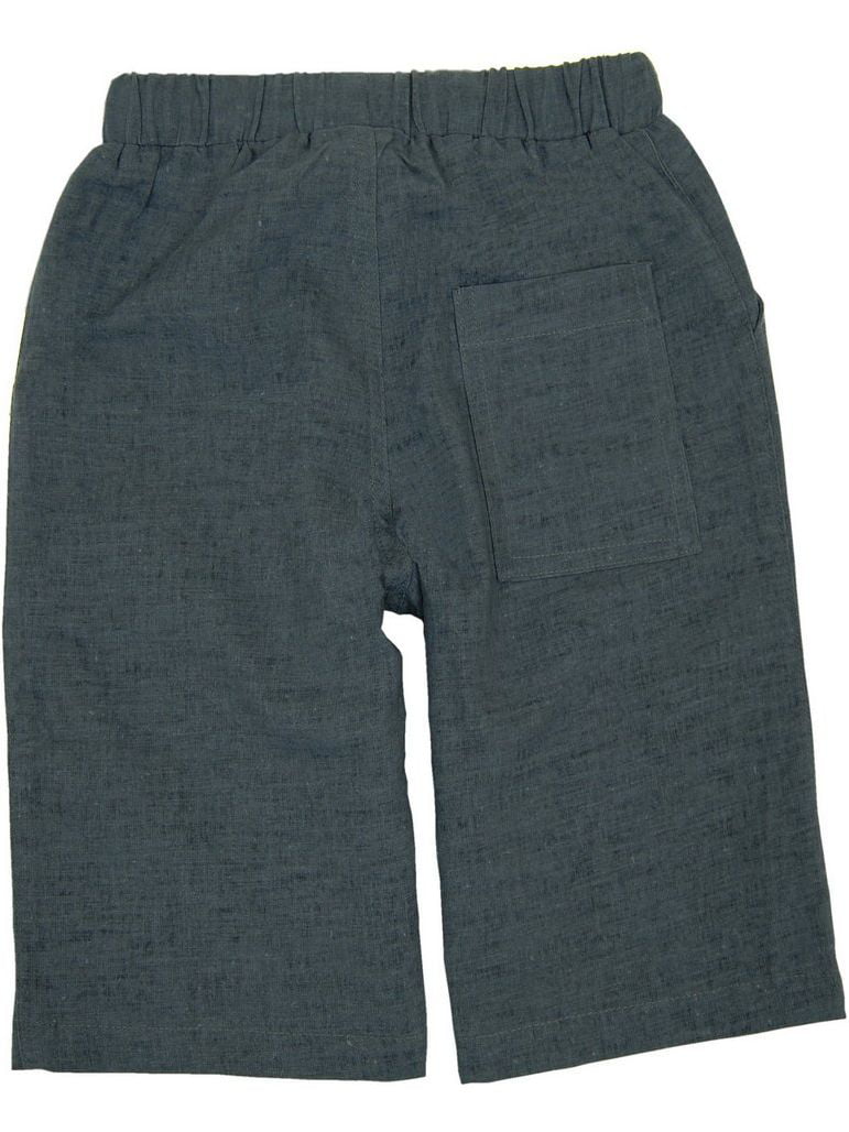 Mini Shatsu Little Boys Linen Grey Shorts 