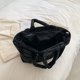 thumbnail image 2 of Bolso de ocio para mujer, Bolso cuadrada suave de gran capacidad con cremallera, Bolso de viaje para mujer, 2 of 6