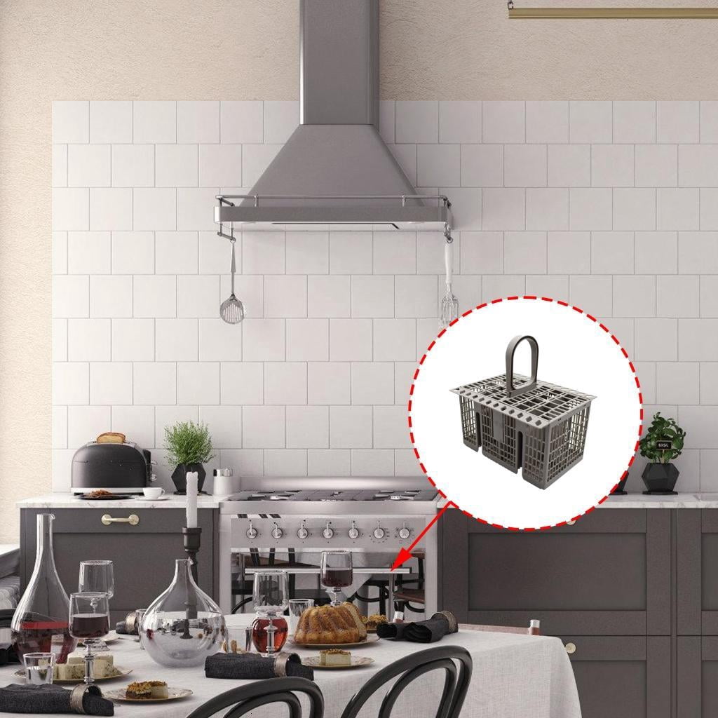 Easy to Dishwasher Cutlery Storage Rack Food Grade Texture Kitchen Utensil Organizers for Long Term Use
