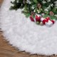 thumbnail image 2 of Protector de la cubierta de la base del árbol de Navidad Adorno de año nuevo blanco de peluche corto de la natividad, 2 of 6