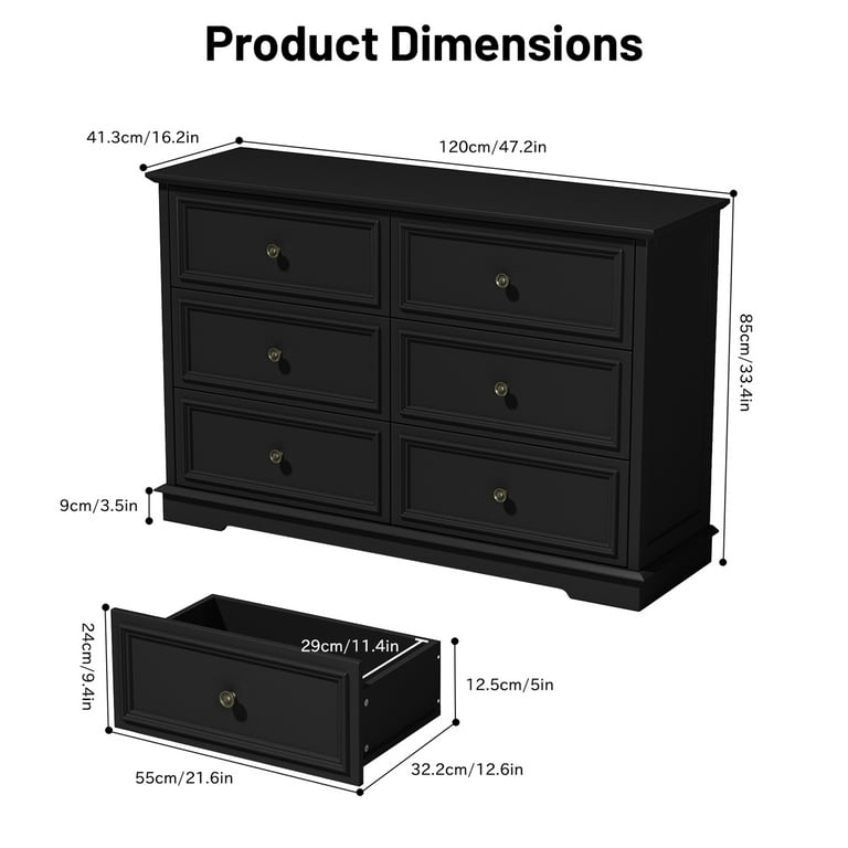 blue dress for baby girl Fiona 6 Drawer Dresser - Black Raffia | Four Hands