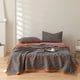 thumbnail image 2 of Manta de gasa de algodón 100 % hilo teñido ropa de cama Jacquard cama punto a cuadros colcha hogar mantas cubrecama colcha para la cama, 2 of 5