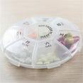 thumbnail image 4 of Boîte de Rangement Hebdomadaire Portable à 7 Compartiments pour Pilules, Mini Organisateur de Médicaments, 4 of 8