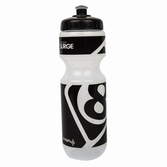 Origin8 Carbon Sport-Surge 24oz Clear/Black | Durable And Lightweight PP Bottle