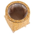 thumbnail image 2 of Flower Planter Basket Weaving Wood Flower Pot Indoor Planter Decor With Stand, 2 of 9